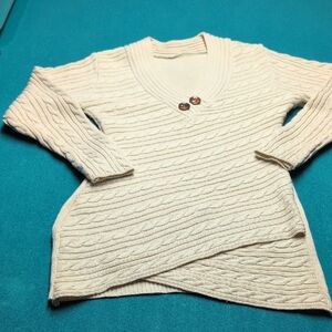 Cozy Cream Cable Knit Sweater